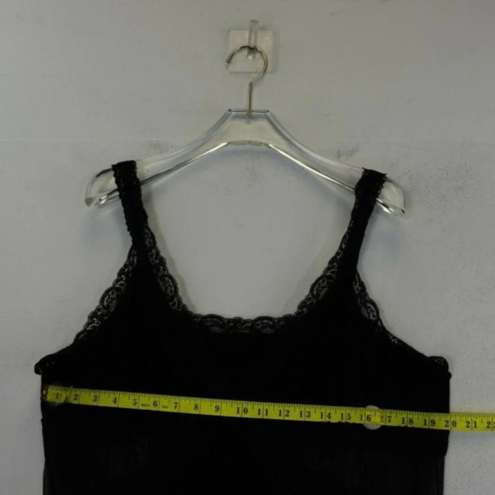 Adore Me Womens 3X XXXL Black Floral Lace Chemise Dress Sleepwear‎ Strappy New